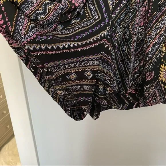 ANGIE Retro boho Style romper black S bell sleeve - Picture 4 of 9